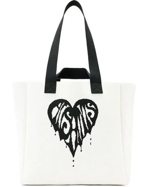 AllSaints Izzy Heart Tote Bag - Weiß