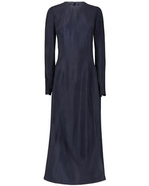 Maison Margiela Long-Sleeve Maxi Dress - Blue