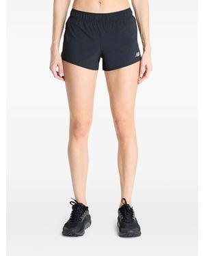 New Balance Rc Elastic-Waistband Logo Shorts - Blue