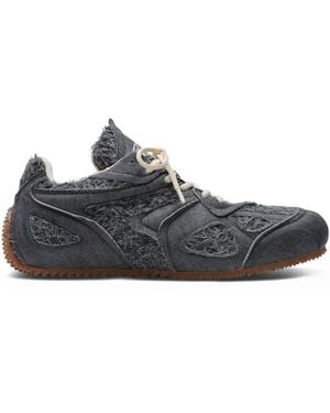 Axel Arigato Frayed-Detail Cotton Trainers - Black