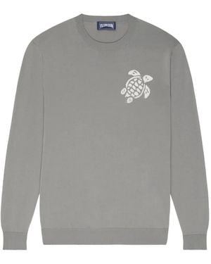 Vilebrequin Jacquard-Turtle Jumper - Grey