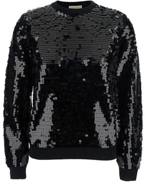 Semicouture Sequin-Embellished Jumper - Black