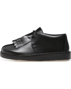 Clarks Desert Trek Studded Shoes - Black