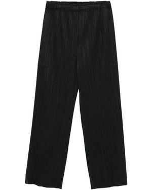 Pleats Please Issey Miyake Pantaloni Plissé - Nero