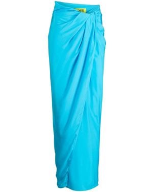 GAUGE81 Paita Draped Silk Maxi Skirt - Blue