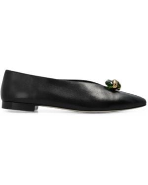 Jimmy Choo Margot Crystal-Embellished Ballet Flats - Black
