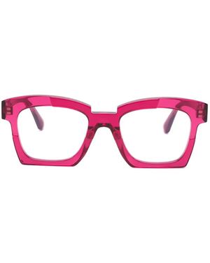 Kuboraum Maske Geometric Frame Glasses - Pink