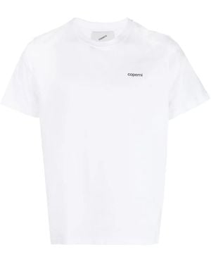 Coperni Logo Cotton T-Shirt - White