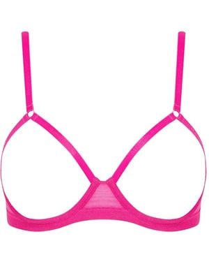 Maison Close Neon Open Bra - Pink