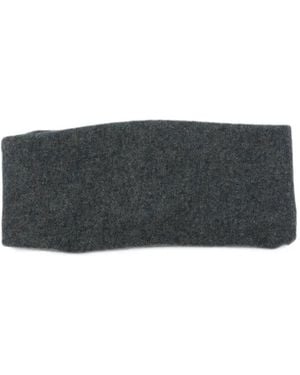 Cortana Melange-Effect Knitted Headband - Grey