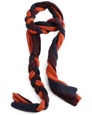 Y's Yohji Yamamoto Braided Wool Scarf - White