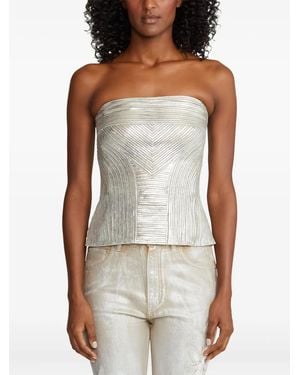 Ralph Lauren Striped Strapless Top - Multicolor