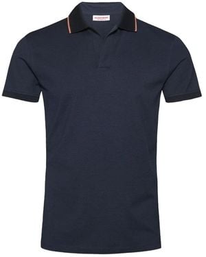 Orlebar Brown Felix ストライプトリム Tシャツ - ブルー