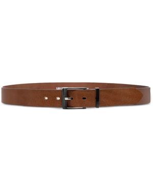 Les Deux Walker Leather Belt - White