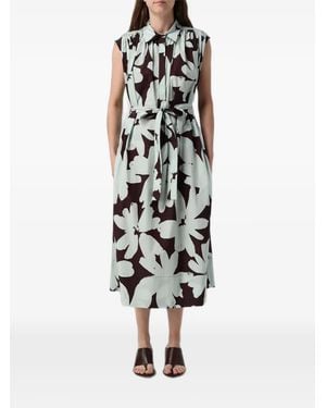 MEIMEIJ Midikleid Mit Gürtel - Weiß