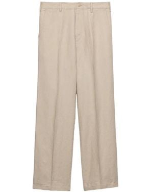 Prada Linen Trousers - White