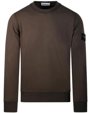 Stone Island 6100060 Organic Cotton Sweatshirt - Brown
