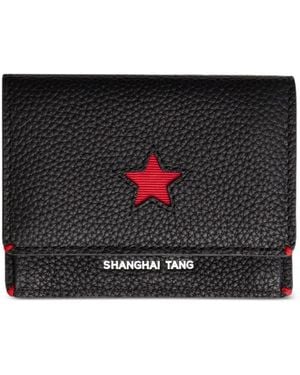 Shanghai Tang Tang Star Cut-Out Billfold Wallet - Black