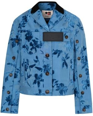 Ports 1961 Blazer En Motif En Jacquard - Bleu