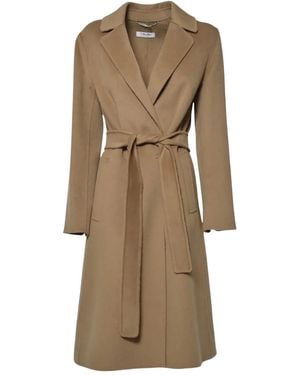 Max Mara ノッチドラペル コート - ナチュラル