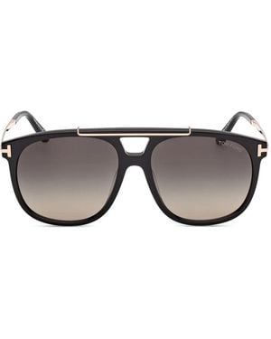 Tom Ford Sam Pilot-Frame Sunglasses - Black