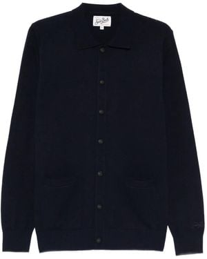 MC2 Saint Barth Pocket Hanover Cardigan - Blue