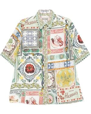ALÉMAIS Graphic-Print Shirt - White