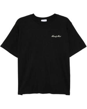 FAMILY FIRST T-Shirt À Logo Brodé - Black