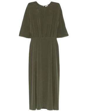 JOSEPH Vestido Silsila Con Cintura Fruncida - Verde