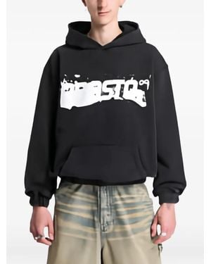 Prosto. Splash Washed Logo-Print Hoodie - Black
