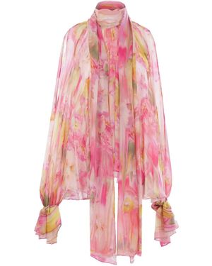 Blumarine Shirt Met Print - Roze