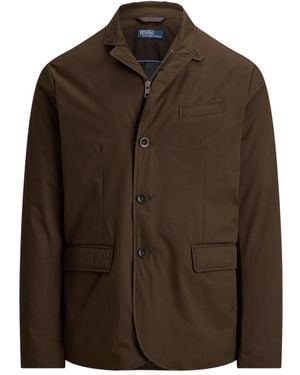 Polo Ralph Lauren Single-Breasted Gabardine Blazer - Brown