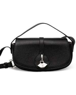 Silvian Heach Toledo Leather Crossbody Bag - Black