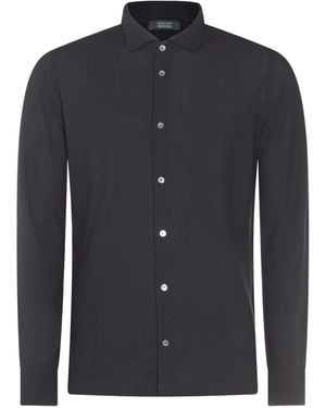 Zanone Button-Up Shirt - Blue