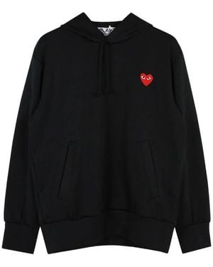 COMME DES GARÇONS PLAY Heart-Detail Hoodie - Black