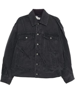 Feng Chen Wang Veste À Design Matelassé - Black