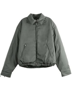 Rier Padded Zip-Up Jacket - Grey