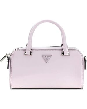 Guess Borsa Tote Mini Con Placca Logo - Rosa
