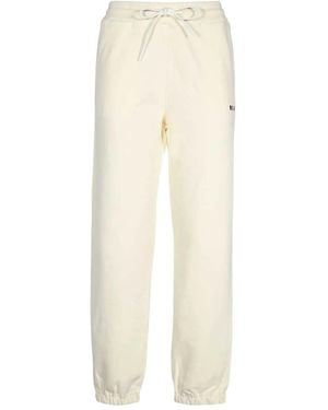MSGM Jogginghose Mit Logo-Print - Weiß