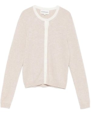 Bompard Button Cardigan - White