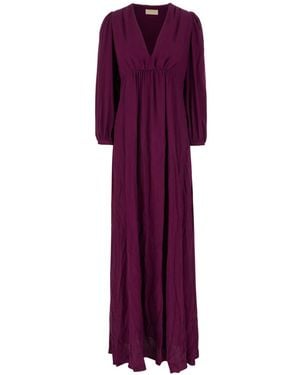 Momoní プリーツ ドレス - パープル