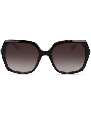 Calvin Klein Gafas de sol con montura oversize - Marrón