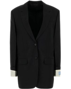 Prada シングルジャケット - ブラック