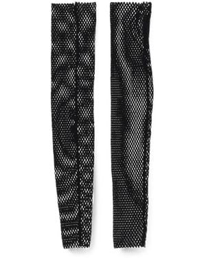 DSquared² Perforated Fishnet-Design Sleeves - Black