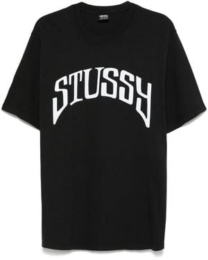 Stussy Arched Tee Pigment Dyed T-Shirt - Black