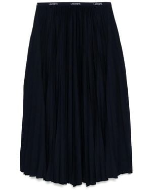 Lacoste Falda Plisada Con Cinturilla Elástica - Azul