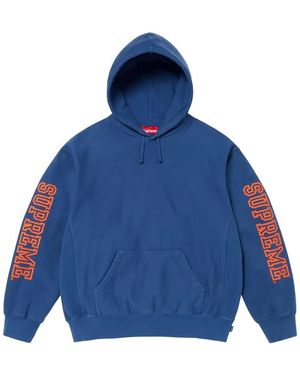 Supreme Collegiate Sleeve Hoodie - Blue