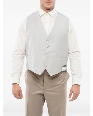 Corneliani Five-Button Waistcoat - White