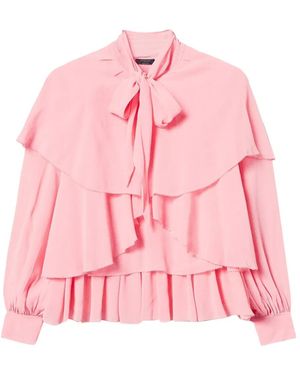 Twinset Flounce-Design Blouse - Pink