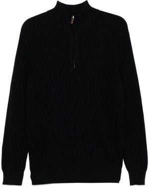 N.Peal Cashmere Fisherman Sweater - Black